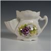 Image 1 : James Kent Ltd., Ceramic Pansy Pattern Shaving Scuttle