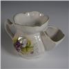 Image 3 : James Kent Ltd., Ceramic Pansy Pattern Shaving Scuttle
