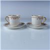 Image 1 : 2pc Pope-Gosser China Demitasse Cup & Saucer Set, Floral
