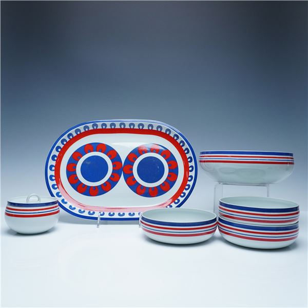 6pc Vista Alegre Block Hearthstone China Dinnerware Set