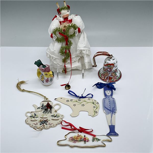 7pc Vintage Christmas Tree Ornaments