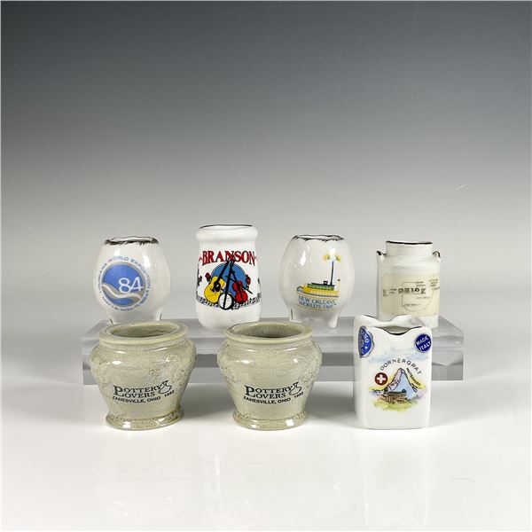 7pc Souvenir Themed Porcelain Toothpick Holders