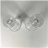 Image 3 : Pair of Clear Daisy Patterned Glass Vases