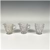 Image 1 : 3pc Glass Toy Creamers and Child's Spooner