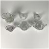 Image 2 : 4pc Glass Creamers and Sugar Bowls with Lids
