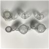 Image 3 : 4pc Glass Creamers and Sugar Bowls with Lids