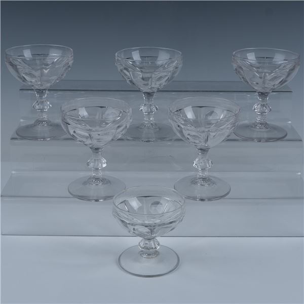 6pc Heisey Sherbet Glasses, Old Sandwich