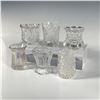 Image 2 : Set of 6 Miniature Cut Glass Vases