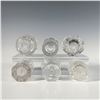 Image 3 : Set of 6 Miniature Cut Glass Vases