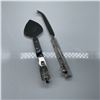 Image 2 : 2pc Stainless Cheese Knife and Server Set, Mouse and Cheese