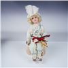 Image 1 : Mary Benner Porcelain Doll, Joseph with Violin and Stool