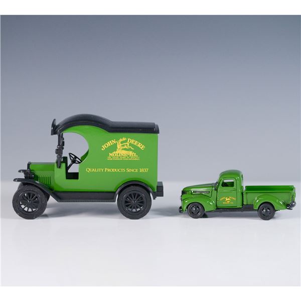 2pc Gearbox Collectibles John Deere Diecast Truck Set