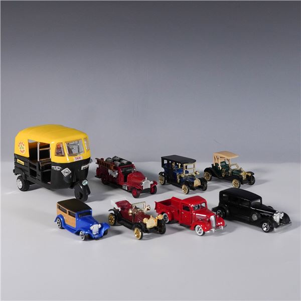 8pc Vintage & Classic Vehicle Model Set