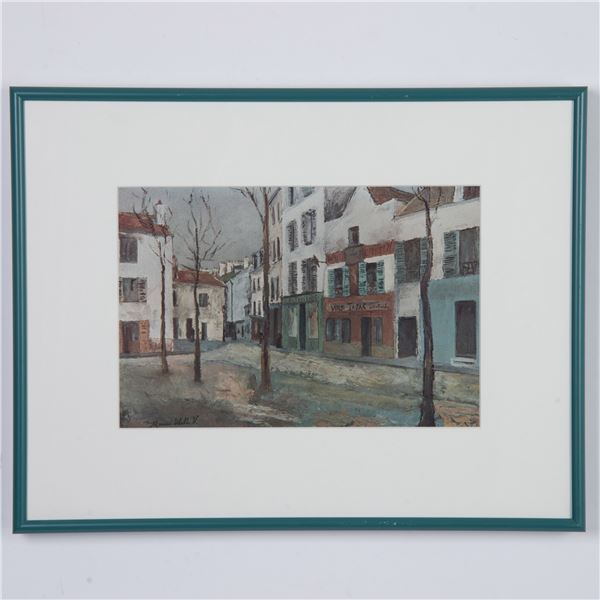 After Maurice Utrillo, Color Offset Lithograph on Paper