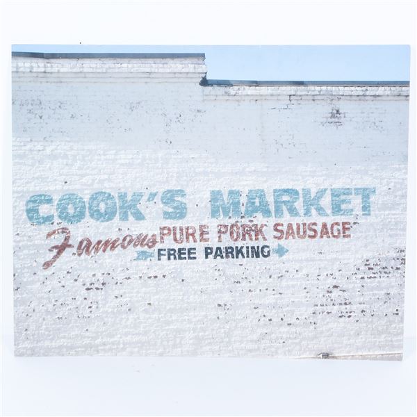 Contemporary Color Photograph on Board: Cooks Market Georgia
