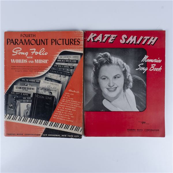 2pc Vintage Sheet Music Books Paramount Pictures Greats