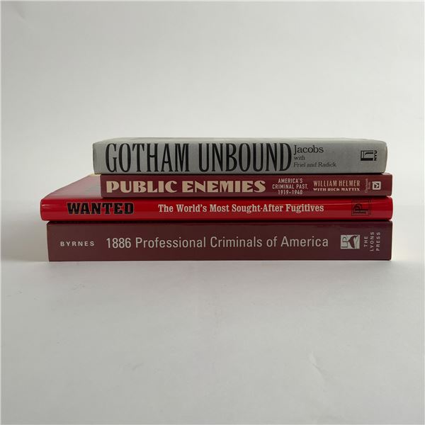 4pc Collection of True Crime and Criminal History Books