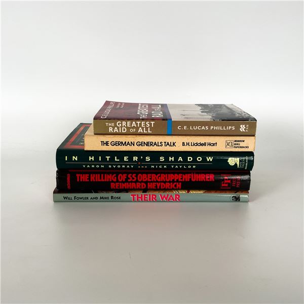 5pc Military History and WWII Strategy Book Collection