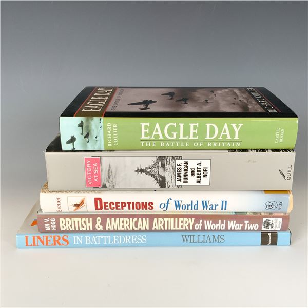 5pc World War Two Military History Books
