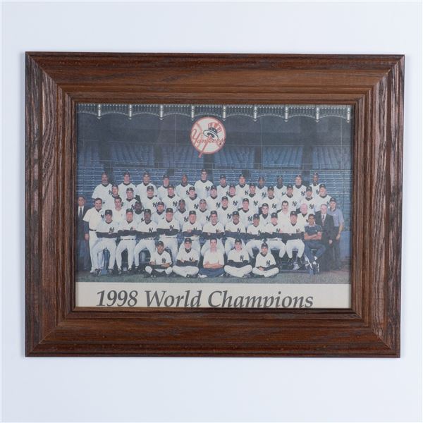 1998 NY Yankees World Champions Team Photo, Framed