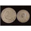 Image 2 : 2 SOUTH AFRICA SILVER COINS: 1951 3 PENCE AND