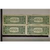 Image 2 : 4-US $1 SILVER CERTIFICATES: 1957, 2-1957-A AND
