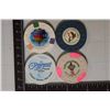 Image 1 : 4-$1 PLASTIC CASINO GAMING CHIPS: INDIAN GAMING