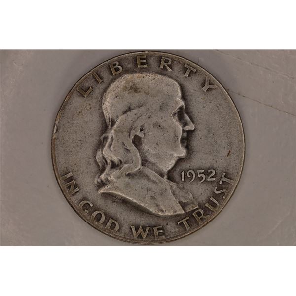 1952-S SILVER FRANKLIN HALF DOLLAR