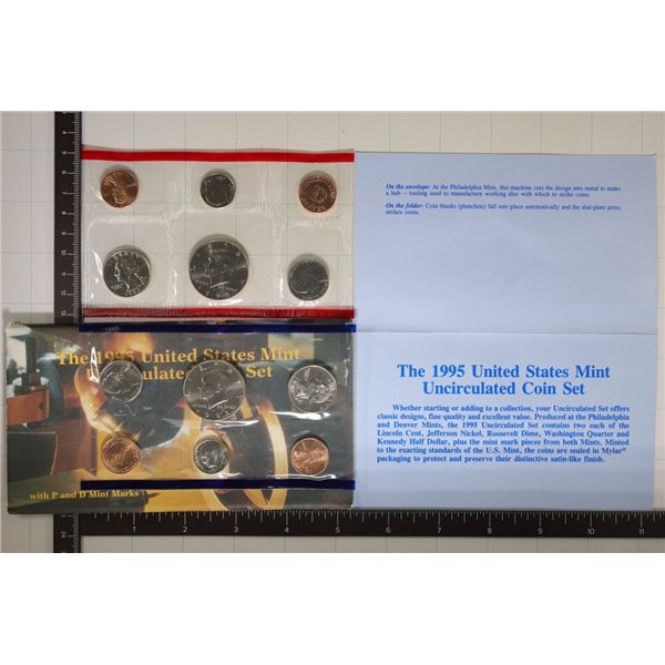 1995 US MINT SET (UNC) P/D (WITH ENVELOPE)