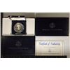 Image 2 : 1991-S PROOF USO US SILVER DOLLAR WITH CERTIFICATE