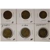 Image 1 : 6 ADULT THEMED 1" METAL TOKENS: 2-HEADS / TAILS