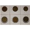 Image 2 : 6 ADULT THEMED 1" METAL TOKENS: 2-HEADS / TAILS