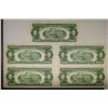 Image 2 : 5-1963 US $2 NOTES WITH CONSECUTIVE SERIAL NUMBERS