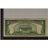 Image 2 : 1953-A US $5 SILVER CERTIFICATE STAR NOTE BLUE