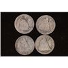 Image 1 : 1875, 87, 90 & 1891-S SILVER SEATED LIBERTY DIMES