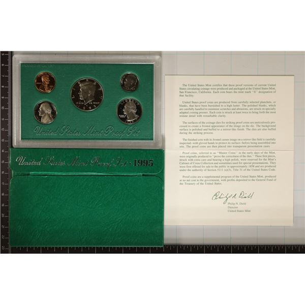 1995 US PROOF SET (WITH BOX) & WITH CERTIFICATE