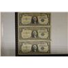 Image 1 : 3 STAR NOTES $1 SILVER CERTIFICATES: 1957, 57-A &