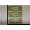 Image 2 : 3 STAR NOTES $1 SILVER CERTIFICATES: 1957, 57-A &