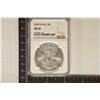 Image 1 : 2009 AMERICAN SILVER EAGLE NGC MS69 1 OZ. SILVER