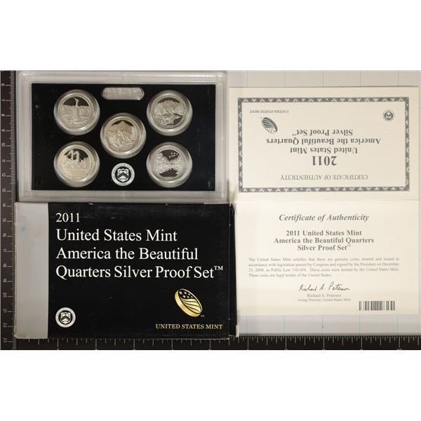 2011 SILVER US 50 STATE QUARTERS PROOF SET AND