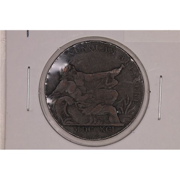 1791 CONDER TOKEN. THEY R MOSTLY 18TH CENTURY