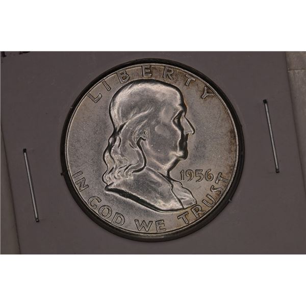 1956 SILVER FRANKLIN HALF DOLLAR UNC