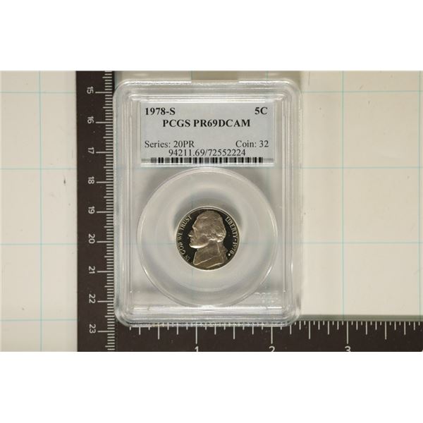 1978-S JEFFERSON NICKEL PCGS PR69 DCAM