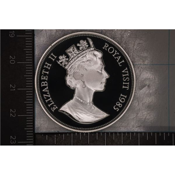 1985 BAHAMAS PF SILVER $10 COIN