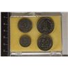 Image 1 : 4 ARGENTINA UNC COINS: 1951 FIVE CENTAVOS, 1954