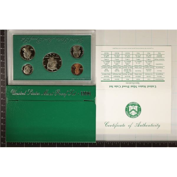 1996 US PROOF SET (WITH BOX) & WITH CERTIFICATE
