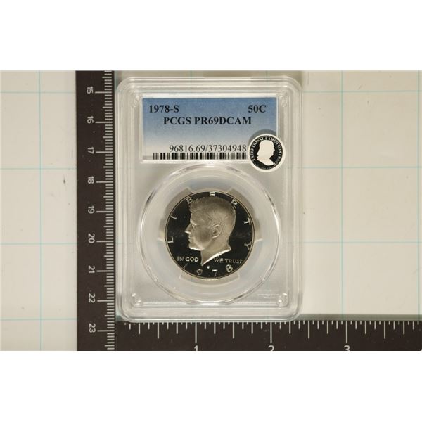 1978-S US KENNEDY HALF DOLLAR PCGS PR69 DCAM