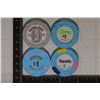 Image 2 : 4-$1 PLASTIC CASINO CHIPS: ORMBSY HOUSE,