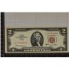 Image 1 : 1963-A US $2 RED SEAL NOTE CRISP UNC