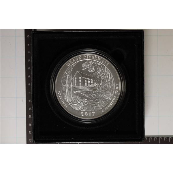 2017-P 5 OUNCE SILVER AMERICA THE BEAUTIFUL